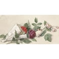 thumbnail image 2 of Willem de Famars Testas 24x14 Gold Ornate Framed and Double Matted Museum Art Print Titled - Bouquet Rozen and Pelargonium (1878), 2 of 4