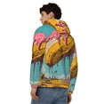 thumbnail image 4 of Uemuo Melting Banana Fantasy for Men's Fashion Full-zip Hoodies & Sweatshirts with Kangaroo Pocket, Zip-up Hooded Sweatshirt, Moisture Wicking & Breathable-3X-Large, 4 of 5