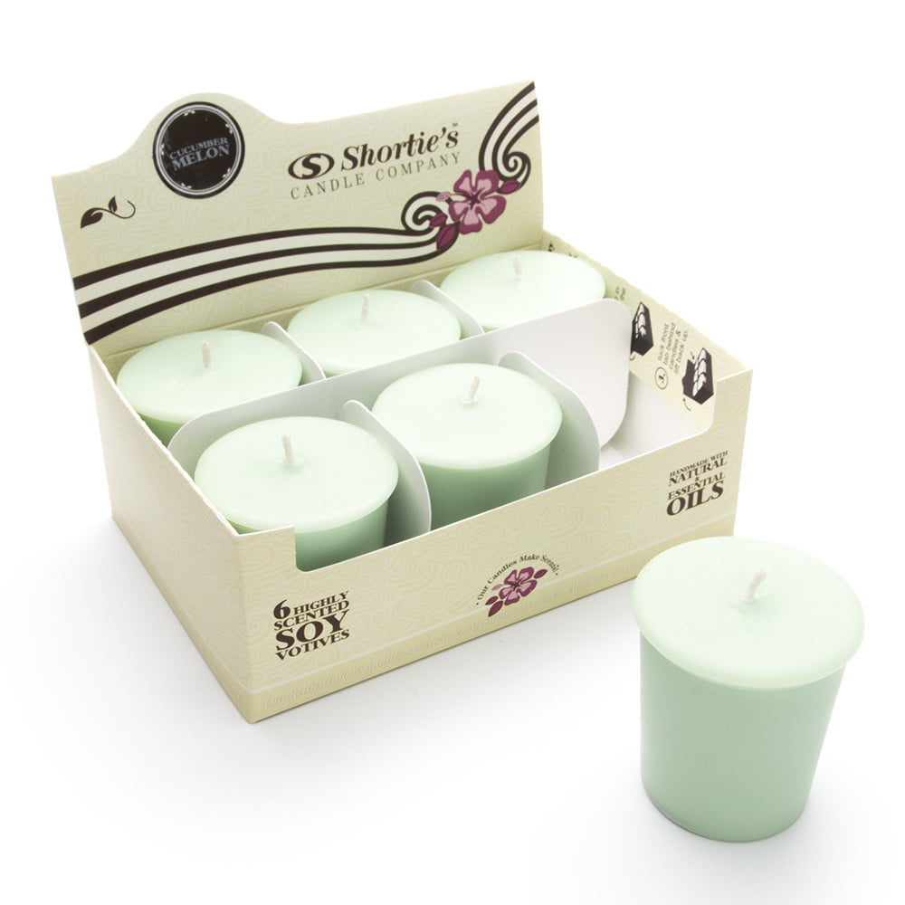 Cucumber Melon Soy Votive Candles - Scented with Natural Fragrance Oils ...