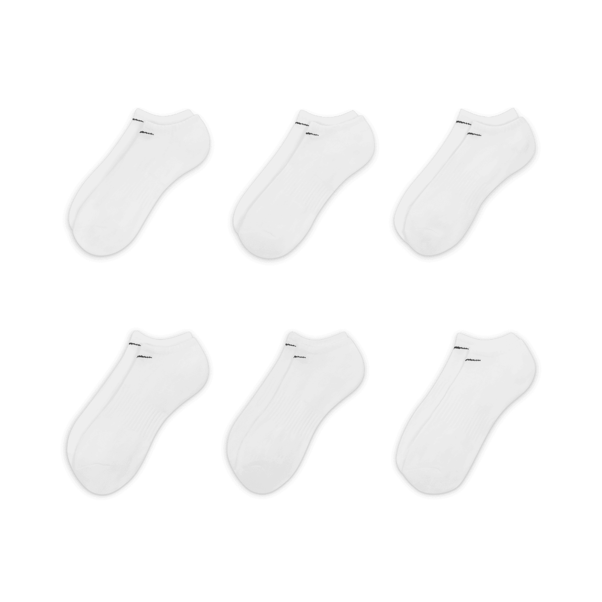 Nike Everyday Men's Dri-FIT Cotton No-Show Socks 6-Pack photo 2