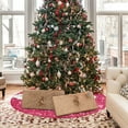 thumbnail image 4 of BadPiggies Christmas Tree Skirt, 36 Inches Glitter Sequin Xmas Tree Cover Mat for Holiday Christmas Decoration (Purple), 4 of 9