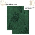 thumbnail image 2 of FJLBDE Case for Samsung Galaxy Tab S10 FE/ S9 FE/Tab S9 11 Inch, Embossed Butterfly PU Leather Flip Wallet Cases Folio Pencil Holder Stand Cover, Green, 2 of 7
