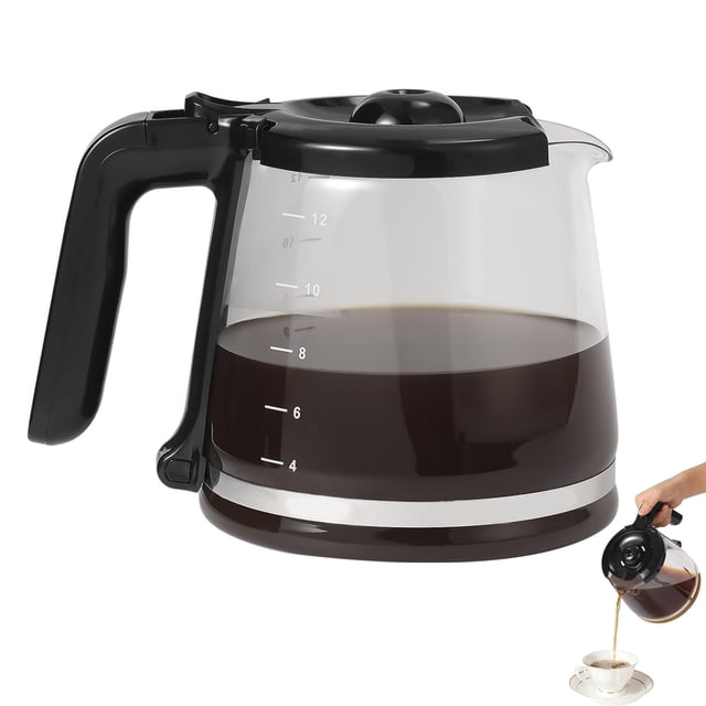 Pot de Remplacement 12 Tasses pour Mr. Coffee, Pot de Remplacement pour Carafe 12 Tasses Compatible avec les Séries Mr. Coffee RF, LM, PC et SC
