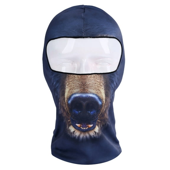 3D Balaclava Ski Mask Cool Skull Animal Full Face Mask Motorcycle Cycling UV Protection Neck Hood Scarf for Men Women