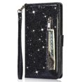 thumbnail image 2 of Case for FOXDOCK Samsung Galaxy Z Fold3 5G Glitter Zipper Wallet Case with Short Hand Strap, 2 of 4