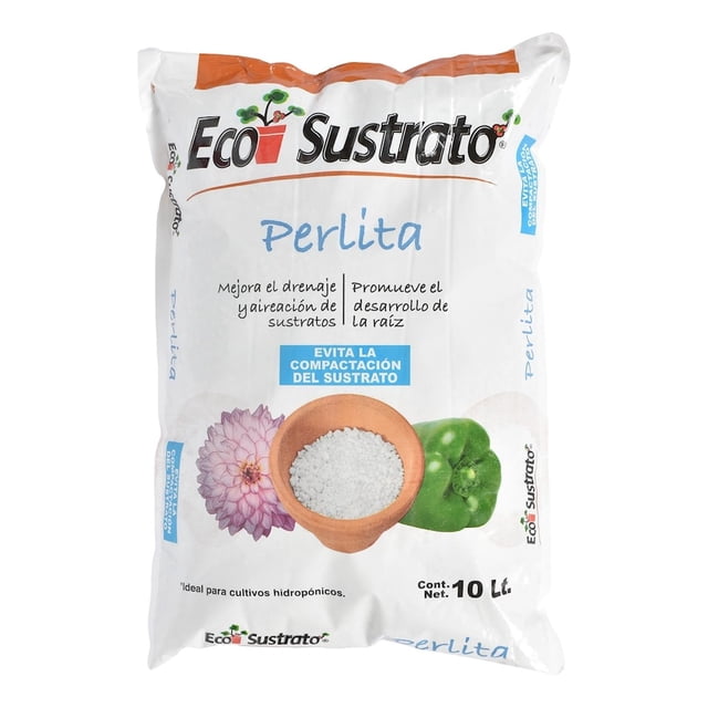 Sustrato Perlita Ecosustrato 10 L Hidroponía