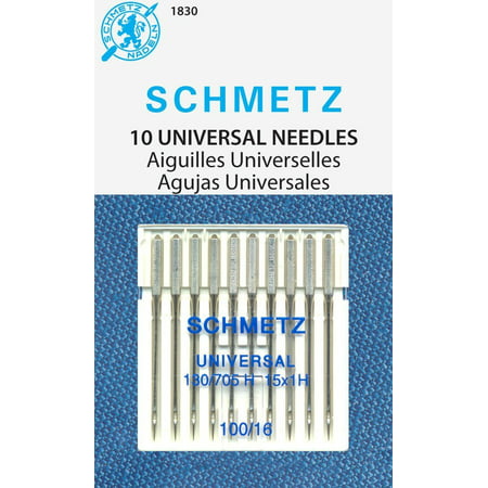 Universal (130/705 H) Household Sewing Machine Needles - Carded - Size 100/16 - 10 Pack, Universal (130/705 H) Sewing Machine Needles By