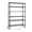 Black, variant on HOOPE Adult Storage Shelves 1 Tier Carbon Steel Dimensions: 46.06W x 17.71D x 81.88H Storage Shelves with Adjustable Shelves, Total Capacity 150 lb, Shelf Capacity 150 lb, Silver