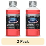 (2 pack) Pedialyte AdvancedCare Plus Electrolyte Drink, 1 Liter, with 33% More Electrolytes and has PreActiv Prebiotics, Chilled Cherry Pomegranate