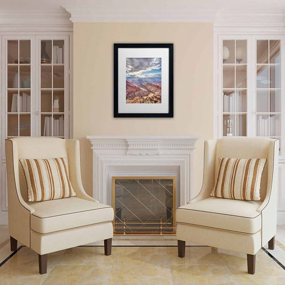 Trademark Fine Art "Ephemeral Light" Canvas Art by Pierre Leclerc, White Matte/Black Frame