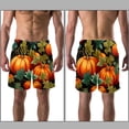 thumbnail image 3 of luoweisi Men's Beach Shorts Quick Dry Swim Trunks with Mesh Lining Pumpkin XL, 3 of 5
