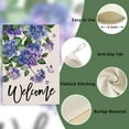 thumbnail image 3 of Welcome Spring Hydrangea Decorative House Flag, Purple Floral Flowers Butterfly Garden Yard Outside Decorations, Summer Farmhouse Outdoor Large Home Decor Double Sided 28 x 40, 3 of 5