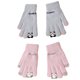 thumbnail image 1 of 2 pares de guantes de invierno cálidos para mujer con pantalla táctil, guantes térmicos de punto con forro polar de lana para clima frío, 1 of 6