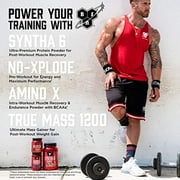 BSN TRUE-MASS Weight Gainer, Muscle Mass Gainer Protein Powder, Vanilla Ice Cream, 10.25 Pound