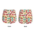 thumbnail image 5 of Picia Colorful Butterflies Pattern Women's 2 in 1 Athletic Running Shorts High Waisted Workout Casual Gym Sweat Shorts with Comfy Liner Zipper Pockets-Large, 5 of 9