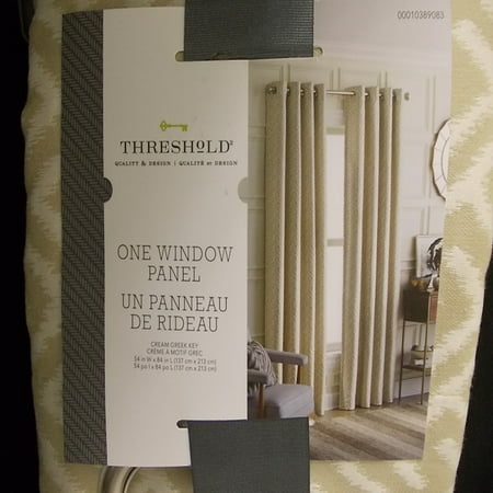 Threshold Window Curtain Cream Greek Key 51 Cotton 49
