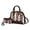 Brown, variant on Frida Satchel Handbag by Mia k and Wallet 2 Pieces
