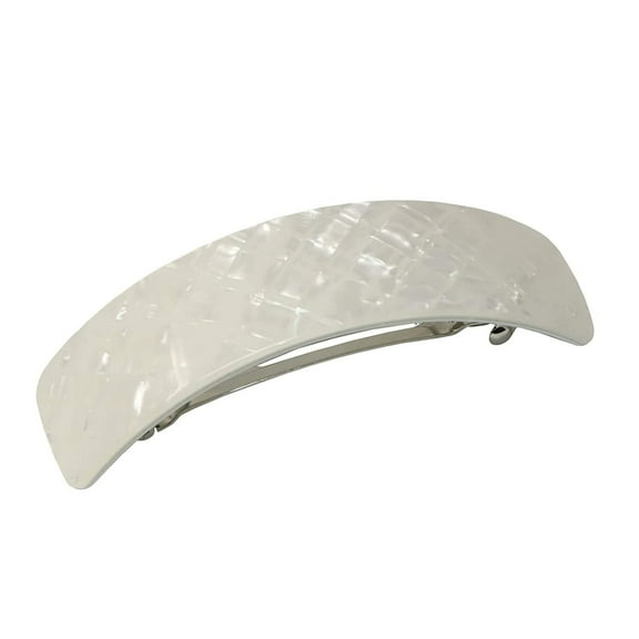 French Amie Curved Large 3 ¾” Handmade Celluloid Volume Hair Barrette for Women