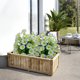 thumbnail image 1 of Flores artificiales para jardines exteriores con pinchos en el suelo, decoración blanca de trompeta para jardín, patio o macetas de interior, plástico resistente a la intemperie, 1 of 6