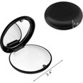 thumbnail image 2 of Retainer Case with Mirror, Slim Magnetic Closure Partial Denture Dental Aligner Case Retainer Storage Liner Orthodontic Box Compatible with Invisalign Trays Braces - Black, 2 of 7