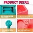 thumbnail image 5 of kathson Parrot Bathtub Bird Automatic Bathtub with Faucet Multifunctional Parakeet Shower Box Bird Bathing Tub Pool Toy with Fountain for Small Medium Birds Cockatiel Lovebird Budgie（Red-Orange）, 5 of 9