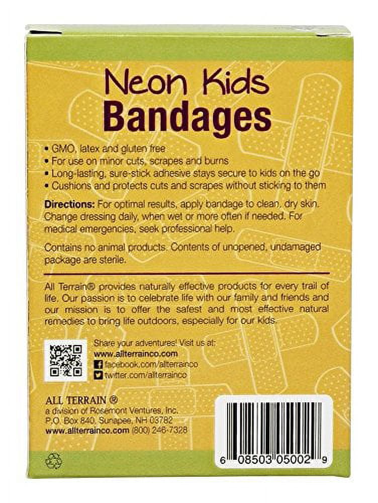 All Terrain Bandages - Neon Kids - Assorted - 20 Count 