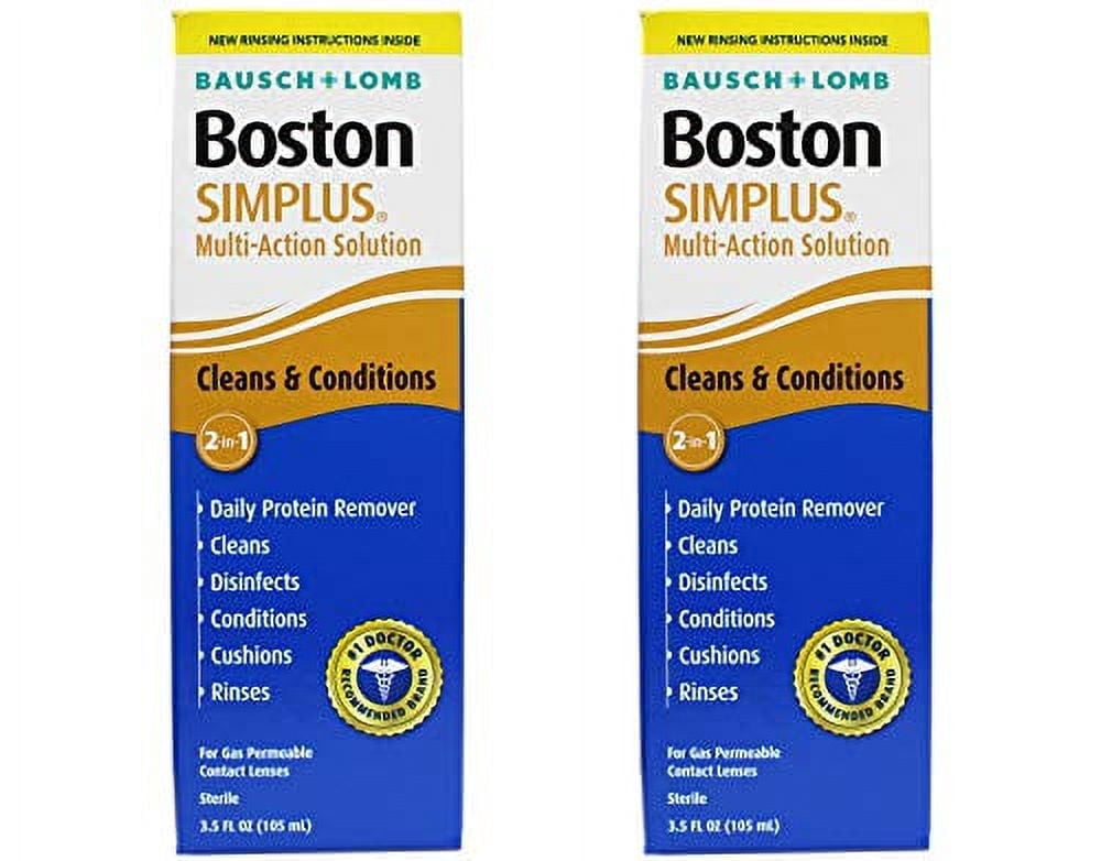 Bausch + Lomb Boston Simplus Multi-Action Solution 3.5 oz, Pack of