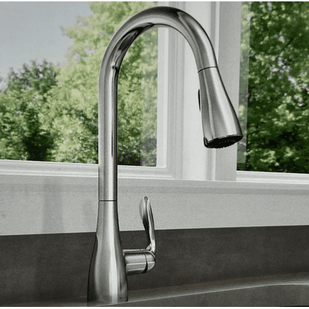 Moen 87912 Georgene Chrome Single Handle Pull-down Kitchen Faucet with Sprayer