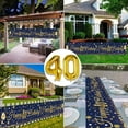 thumbnail image 6 of SPECOOL 40th Birthday Decorations for Men Husband Boyfriend, 40th Birthday Party Kit with Navy Blue Gold Happy 40th Birthday Banner, Navy Blue Gold Confetti Balloons Triangle Flag Banner Number 40 Bal, 6 of 8