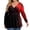 10# Red, variant on Fall Halloween Plus Size V Neck Wrap Flowy Graphic Long Sleeve Blouse Tops Dark Purple L