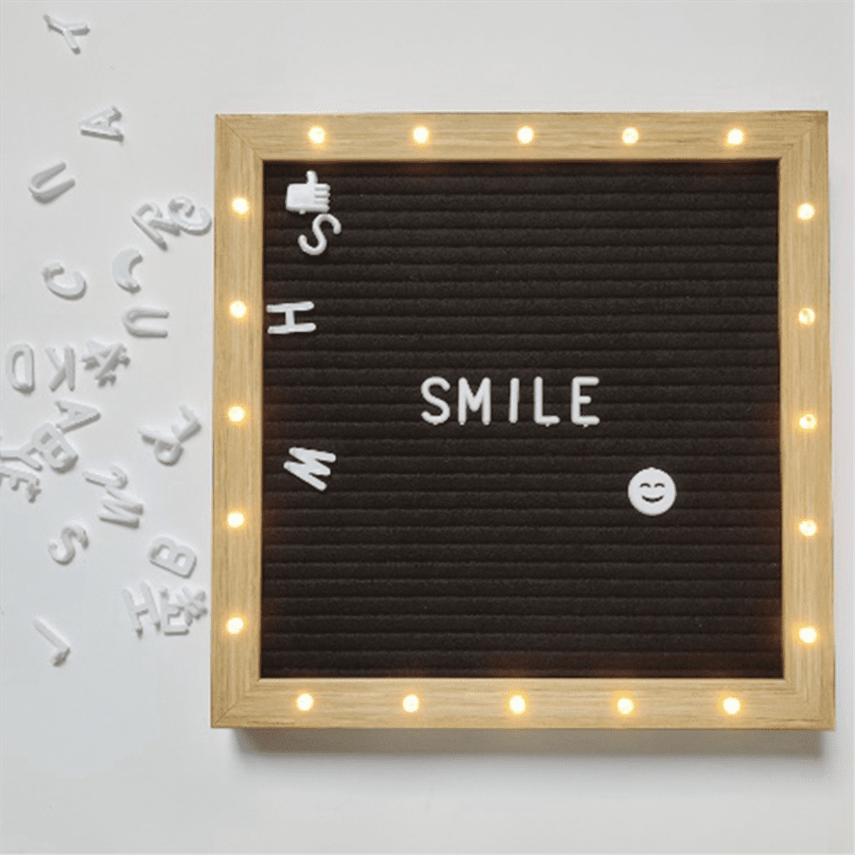 Felt Letter Board,Felt Message Board, Changeable Sign Boards , Baby Announcement Sign Grey