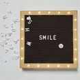 thumbnail image 4 of Felt Letter Board,Felt Message Board, Changeable Sign Boards , Baby Announcement Sign Grey, 4 of 6