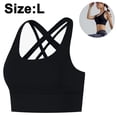 thumbnail image 1 of 1 pieza de sujetador deportivo de alto impacto para mujer, con espalda cruzada, sexy, para correr, 1 of 8