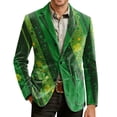 thumbnail image 6 of Mens Corduroy Vintage Blazer Valentines Day Love Two Button Jacket Notch Lapel Love Heart Print Suit Jacket with Pockets Stylish Casual Lightweight Valentines Day Blazers Suit Jacket,Deep Green 3XL, 6 of 6