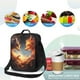 thumbnail image 4 of Disketp Red And Gray Flame Fox Bolsa Térmica Estampada para Almuerzo, Lonchera para Hombres y Mujeres Adultos, 4 of 7