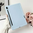 thumbnail image 2 of Slim Silicone Case for Samsung Galaxy Tab S10 FE 2025 / S9 FE 2023, Built-in Stylus Holder, Shockproof Drop Protective Skin-Friendly Kids Friendly Lightweight Case Cover, Blue, 2 of 8