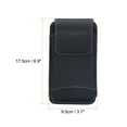 thumbnail image 2 of Phone Belt Holder Case for 6.3" Cell Phones, Vertical Nylon Phone Belt Pouch, Black, 2 of 4