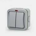 thumbnail image 3 of 20A 2 Gang Weatherproof Junction Box Outdoor Switch Switch Waterproof Ip66 Abs Mingyqi, 3 of 10