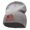 Grey, variant on Give Thanks Embroidered Knitted Long Beanie - Gold OSFM