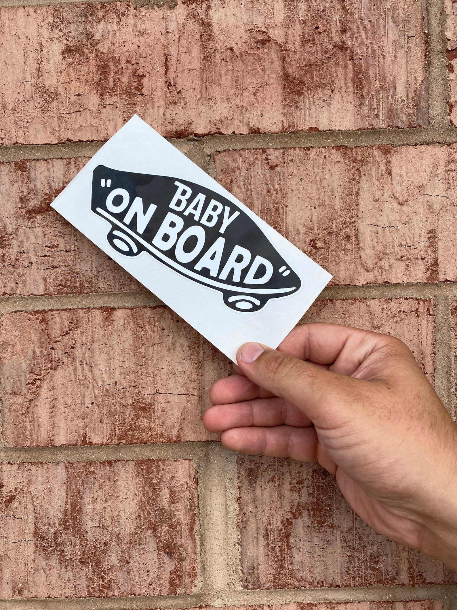 2 pack of Baby on Board Car Decals Skateboarding Stickers Baby on