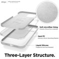 thumbnail image 4 of IBAOLEA Compatible avec Coque iPhone 12 Pro Max, Coque en Silicone Liquide pour iPhone 12 Pro Max 6.7 Inch [Blanc] - Protection Intégrale du Corps (Écran et Caméra), 4 of 9