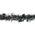 thumbnail image 2 of Black and Silver with Ghosts Halloween Tinsel Garland - 50 feet, Unlit, 2 of 3