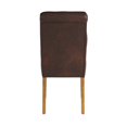 thumbnail image 6 of Weston Home Hudson Rolled Top Tufted Dining Chair, Set of 2, Brown PU, 6 of 8