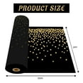 thumbnail image 3 of Jhdzdhy 54" X 100ft Plastic Table Cover Roll Disposable Tablecloth with Slide Cutter for Parties,Black & Gold Dot, 3 of 7