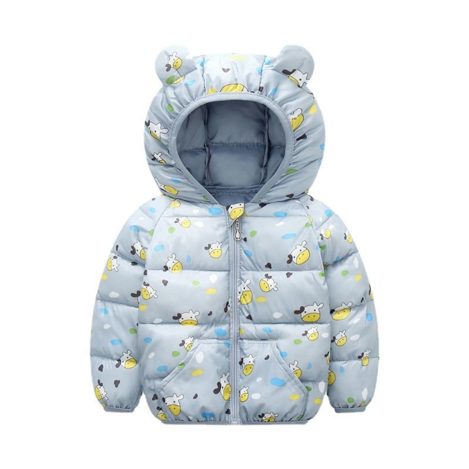TAIAOJING Coat For Toddler Baby Boys Girls Winter Bear Ears Cartoon ...