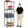 Nexel Adjustable Wire Shelving Unit, 4 Tier, NSF Listed Commercial