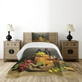 thumbnail image 4 of Ambesonne Winery Quilted Bedspread Set 2 Pcs, Themed Bottles France, Twin Size, Multicolor, 4 of 5