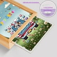 thumbnail image 4 of Happy Easter Bulldog American Flag Truck Bunny Ears Acrylic Plaque with Wood Photo Frame Box Dog Lover Gifts Idea Light Box - 03001, 4 of 5