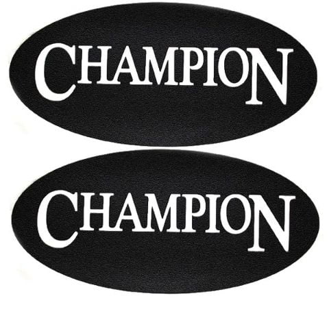 Champion 13 Inch Black Non Skid Boat Decals (Pair)