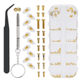 thumbnail image 1 of Plaquette de Nez pour Lunettes, Kit de Réparation de Remplacement de Plaquettes de Nez pour Lunettes, Kit de Réparation de Lunettes avec Vis, pour Lunettes, 1 of 6